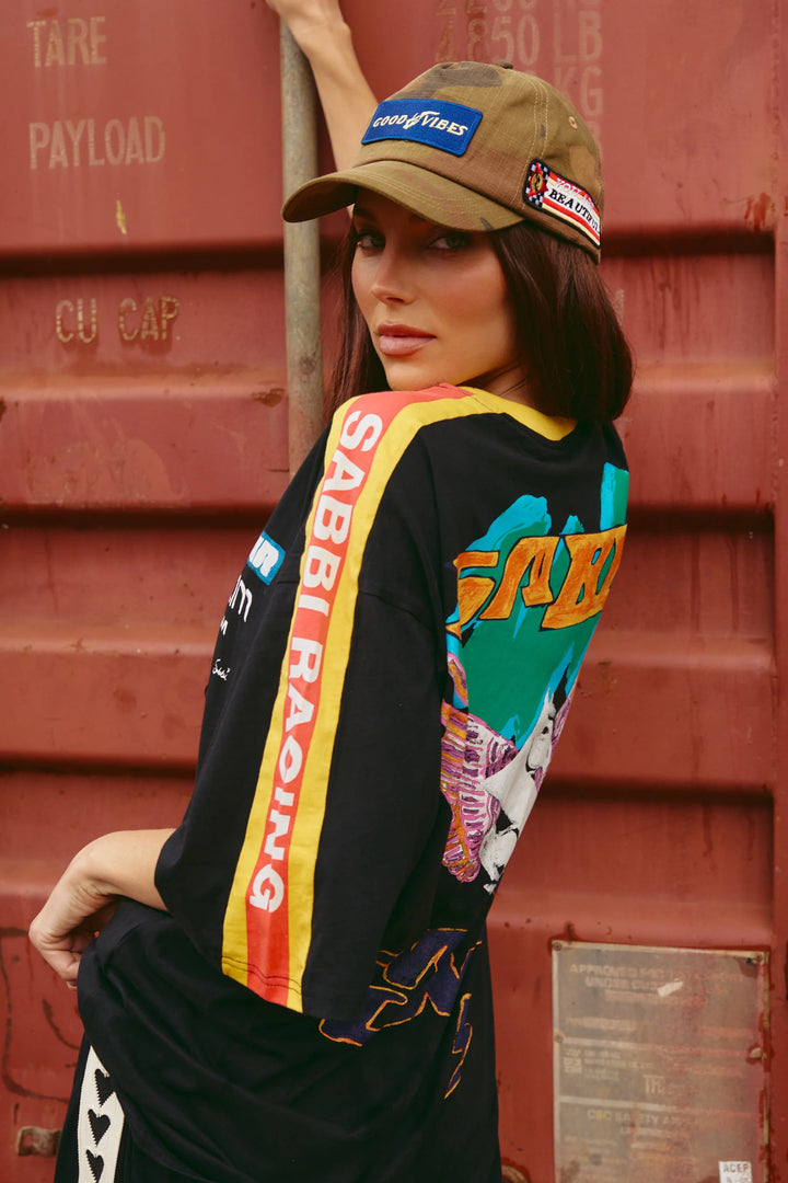 Sabbi The Very Oversized Don't Quit Your Day Dream Tee - Black