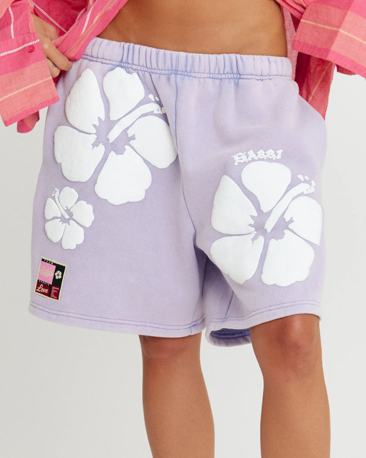 Sabbi The Happy Hibiscus Shorts - Lilac