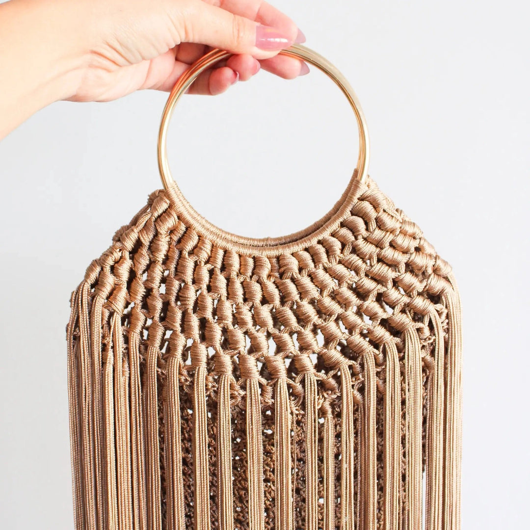 Tiffany Boho Fringe Bag - Resort Statement Purse