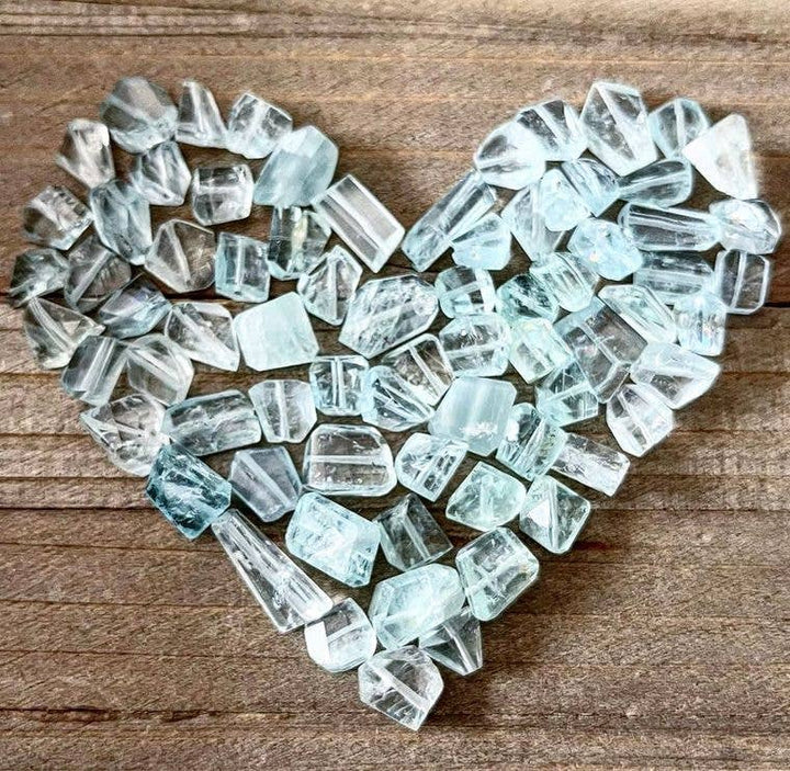 Aquamarine Freeform Gemstone Necklace