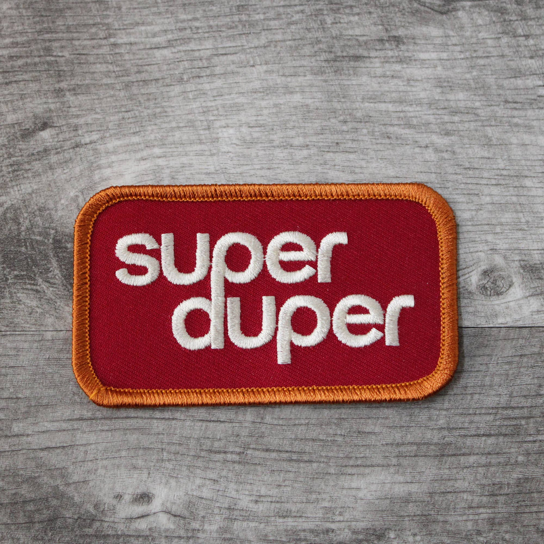 Super Duper Retro Embroidered Patch