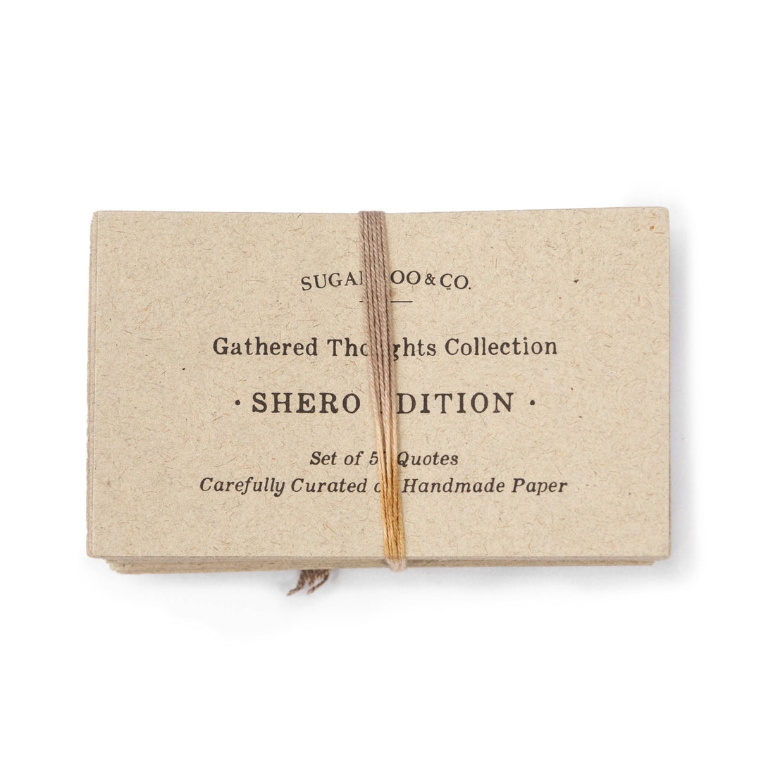 50 Gathered Thoughts of Sheros on Handmade Paper - Meadow Collectivequote book