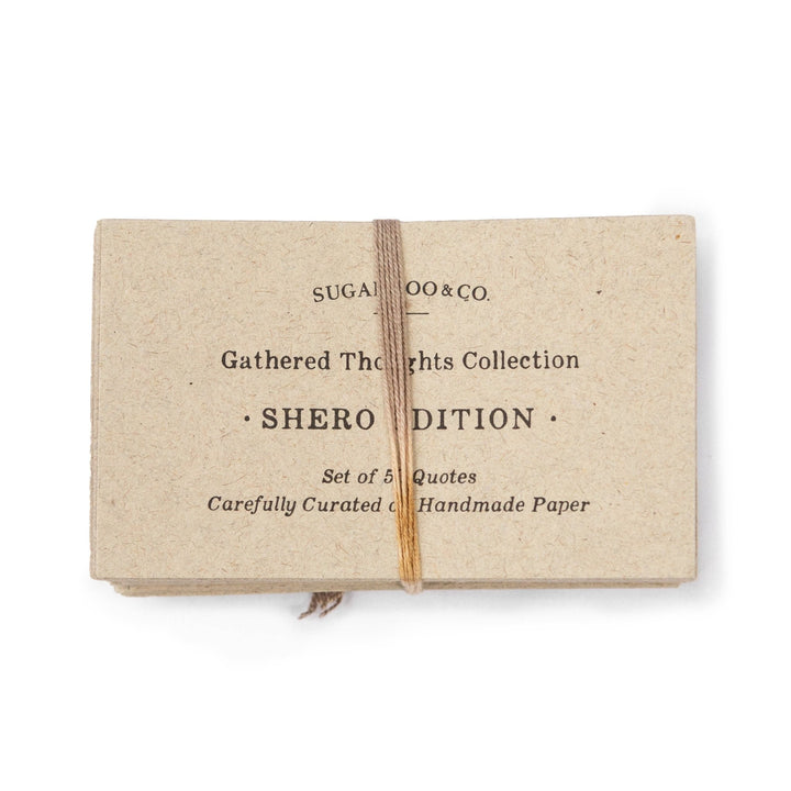 50 Gathered Thoughts of Sheros on Handmade Paper - Meadow Collectivequote book
