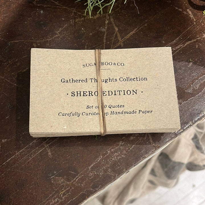 50 Gathered Thoughts of Sheros on Handmade Paper - Meadow Collectivequote book