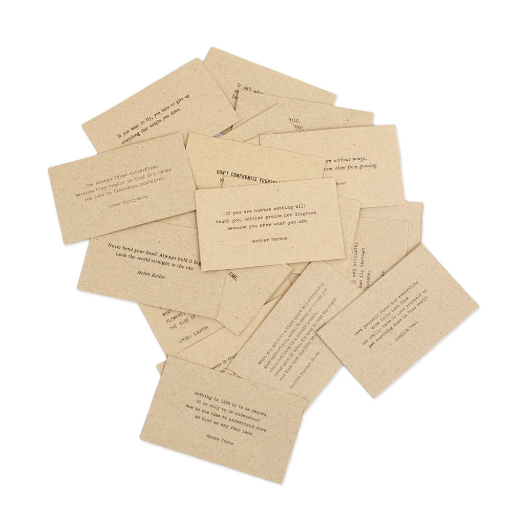 50 Gathered Thoughts of Sheros on Handmade Paper - Meadow Collectivequote book