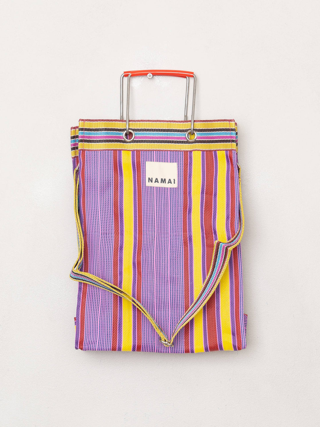 The Goa Market Recycled Nylon Tote Bag - Candy Stripe