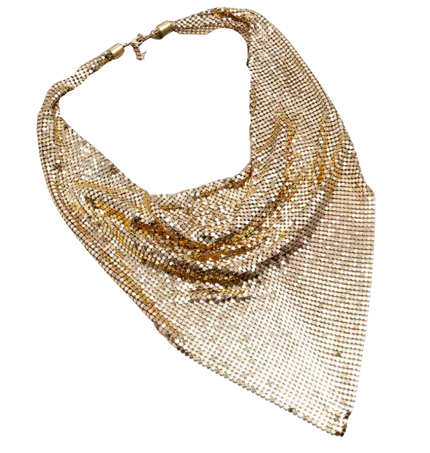 Mermaid Scale Chainmail Bandana Statement Necklace