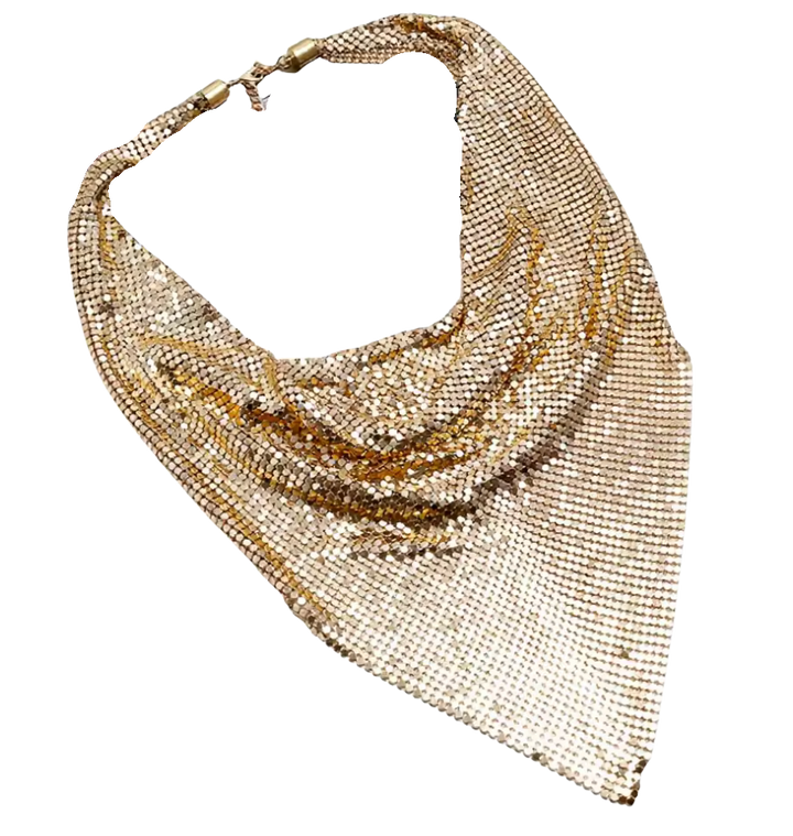 Mermaid Scale Chainmail Bandana Statement Necklace