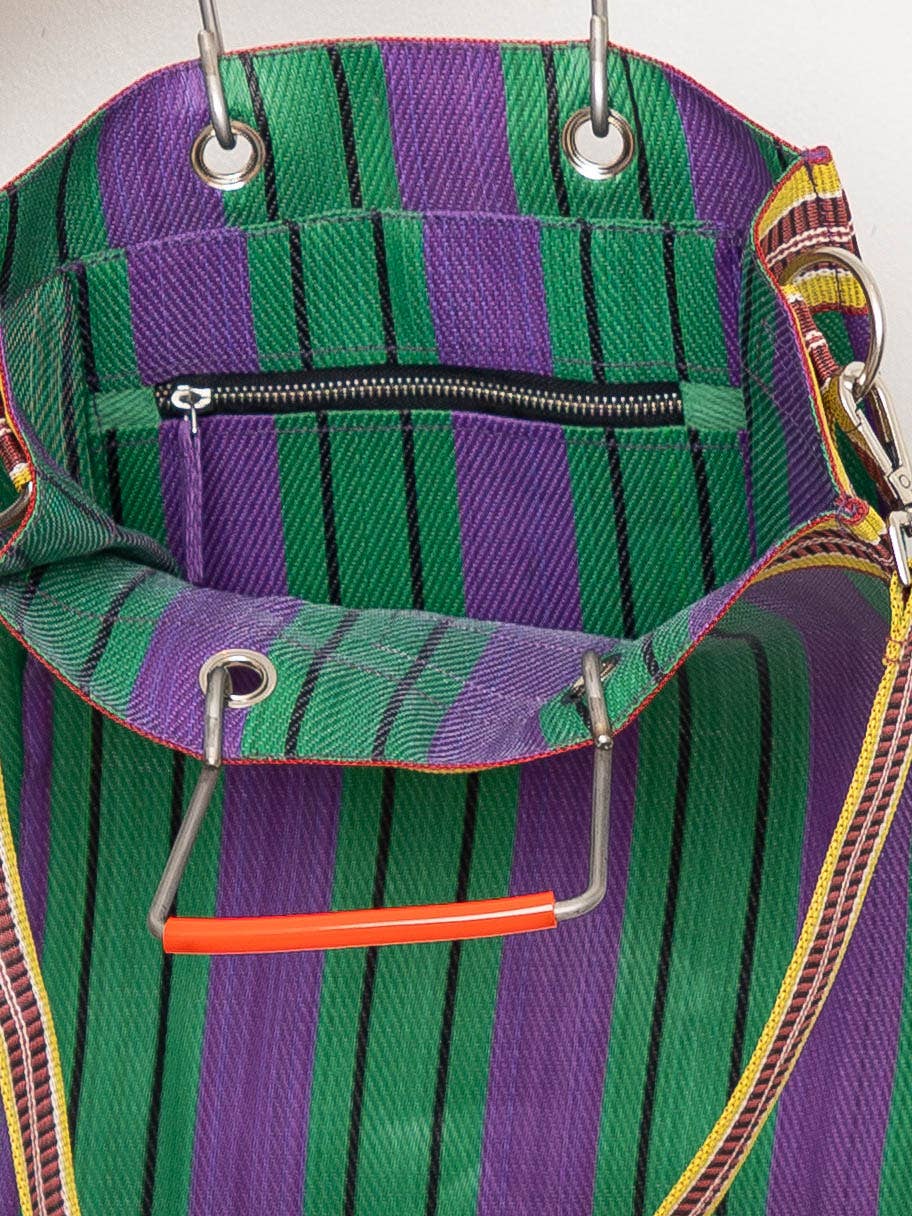 The Goa Market Recycled Nylon Tote Bag - Grape Verde