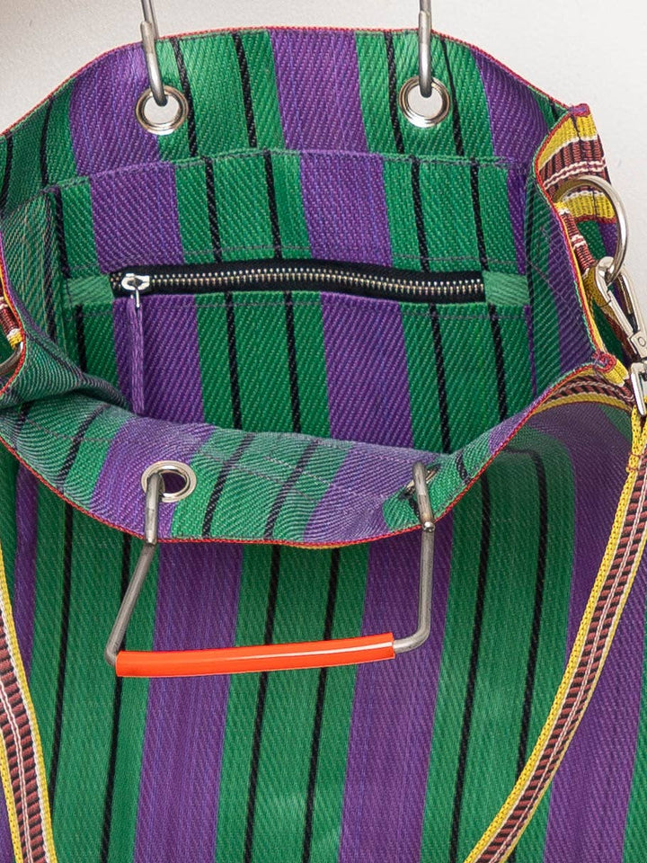 The Goa Market Recycled Nylon Tote Bag - Grape Verde