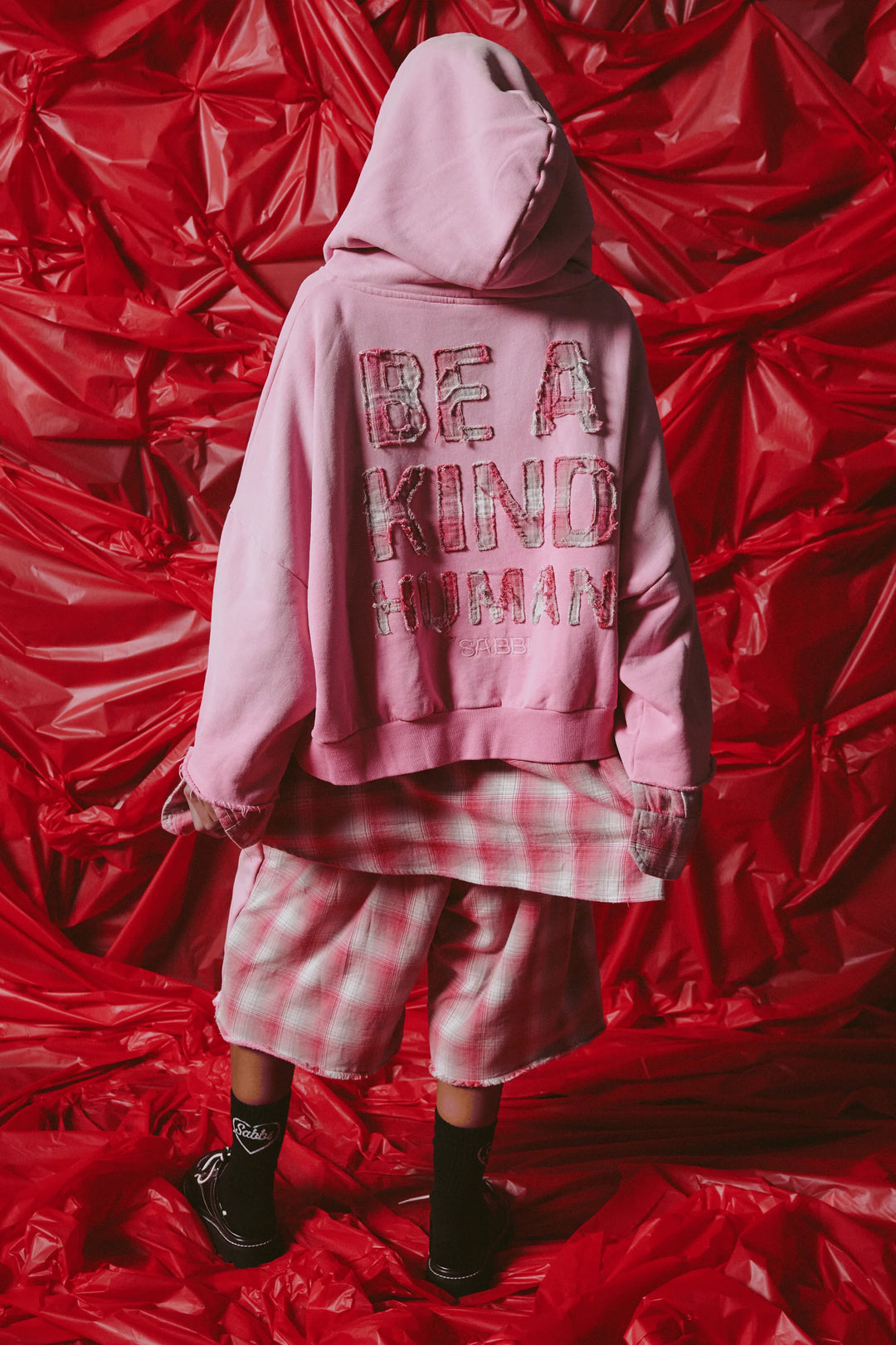 Sabbi Be a Kind Human Hoodie - Pink