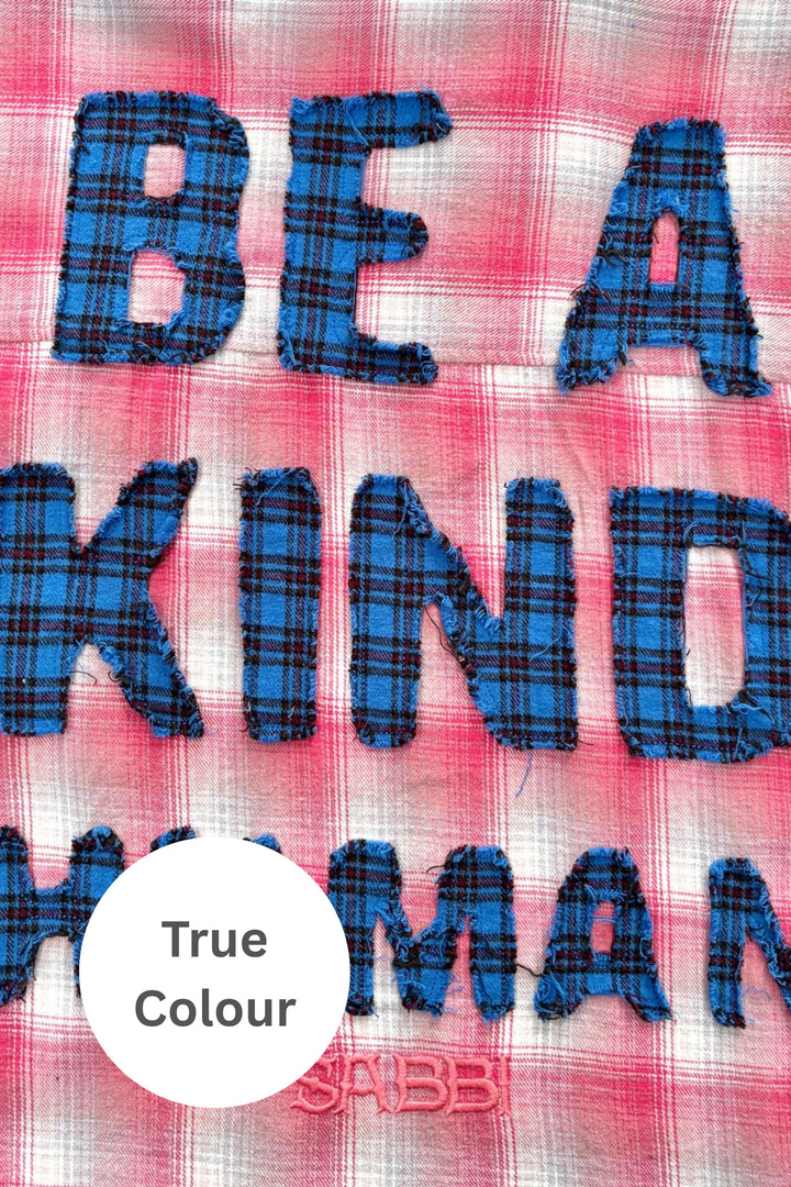 Sabbi Be a Kind Human Oversized Shirt - Pink