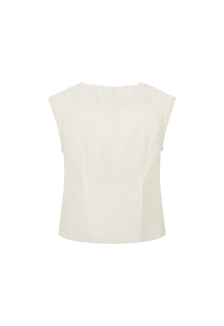 Spell Bridget Lace Cami- Pearl