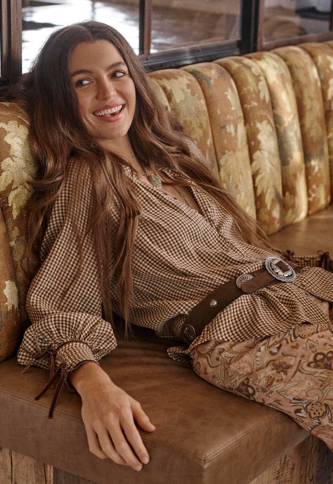 Spell Clandestine Suede Belt- Chocolate
