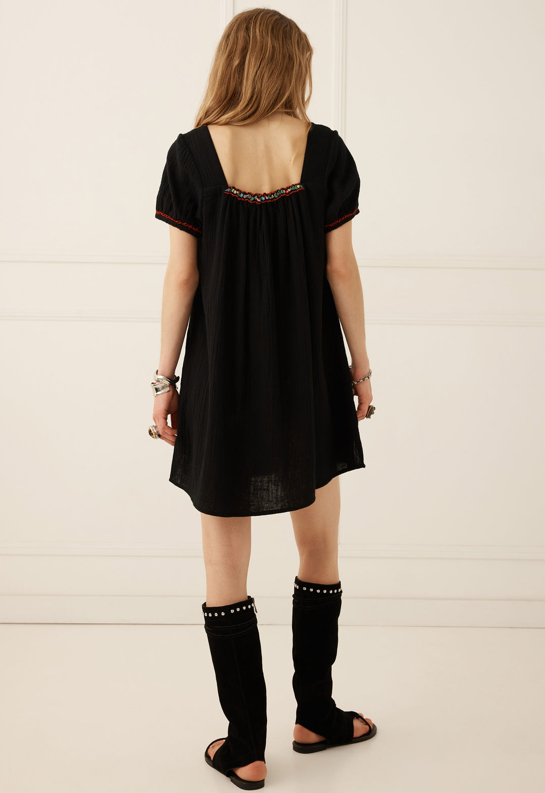 Spell Feliz Mini Dress- Woodland Black