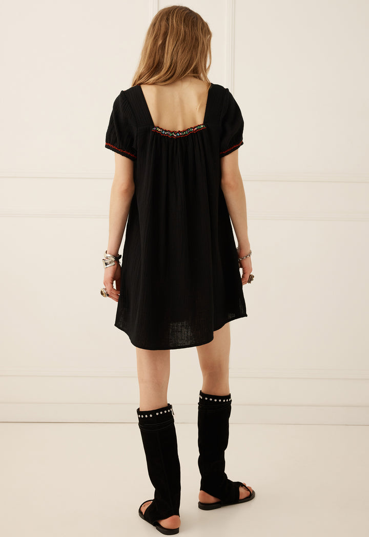 Spell Feliz Mini Dress- Woodland Black