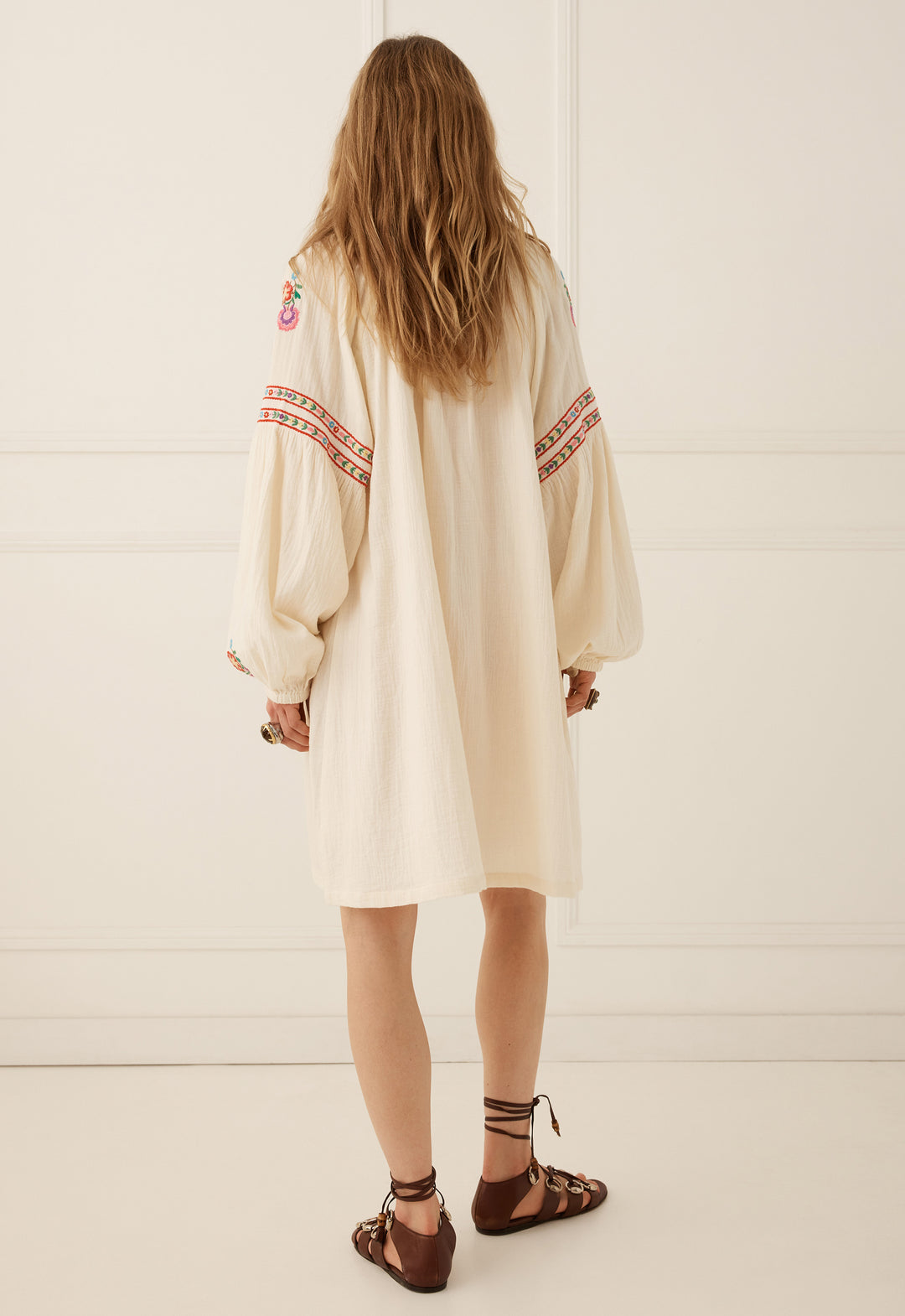 Spell Feliz Tunic Dress- Vintage Cream
