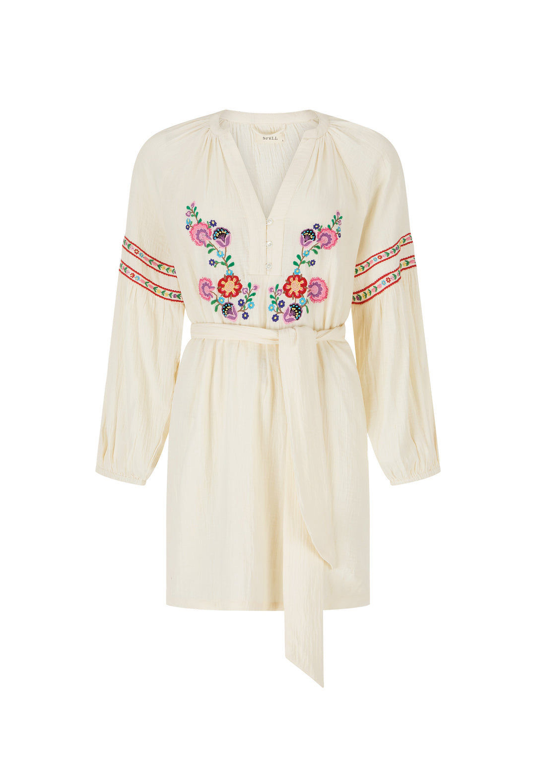 Spell Feliz Tunic Dress- Vintage Cream