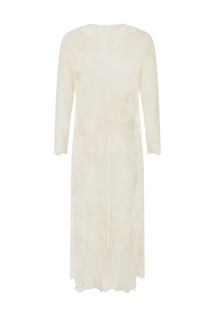 Spell Mooncharm Mesh Duster- Vintage cream