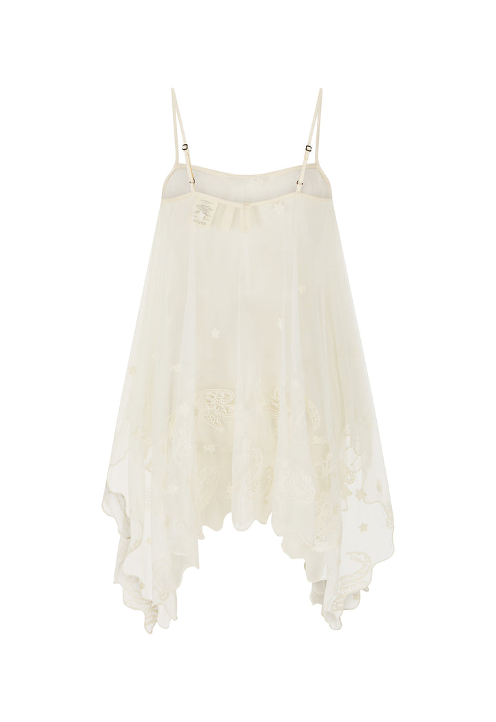 Spell Mooncharm Mesh Hankie Cami- Vintage Cream