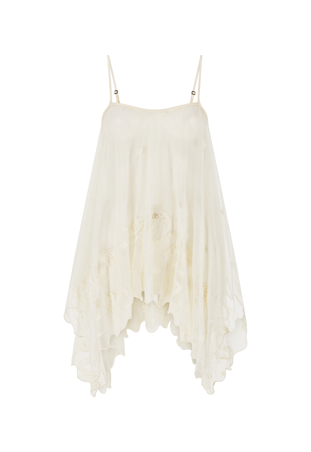Spell Mooncharm Mesh Hankie Cami- Vintage Cream