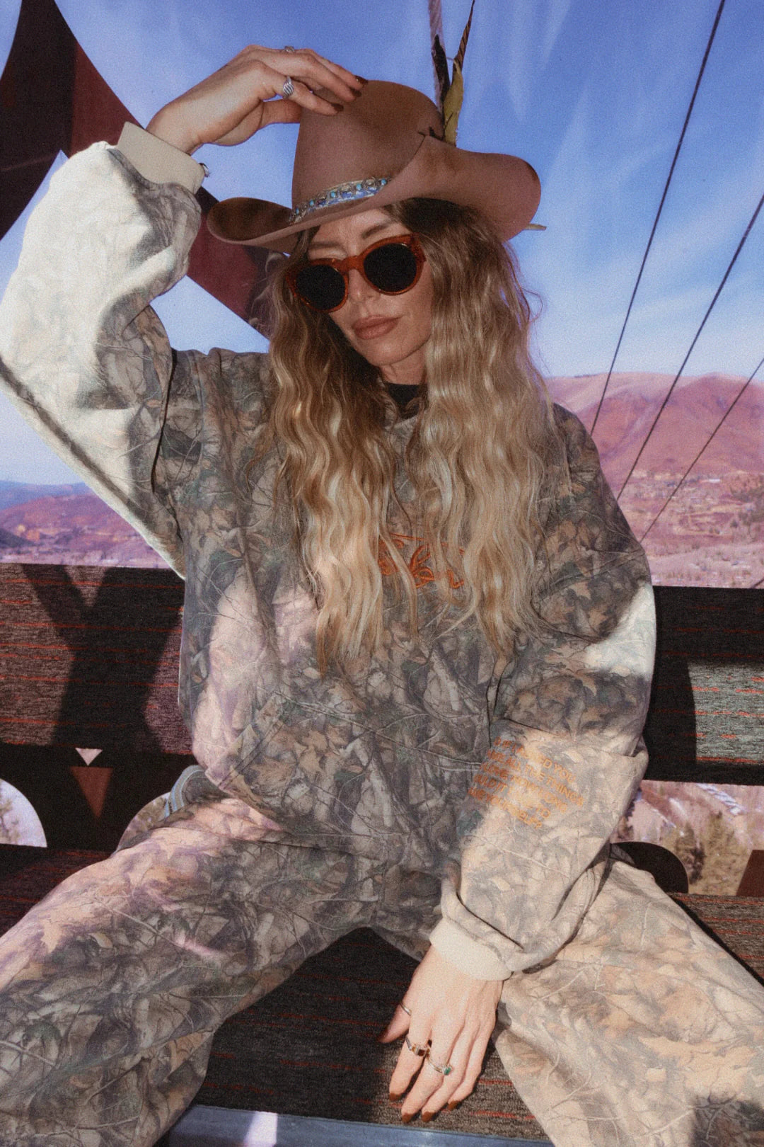 Sabbi Name Yourself Barrel-Leg Trackpants - Tree Camo