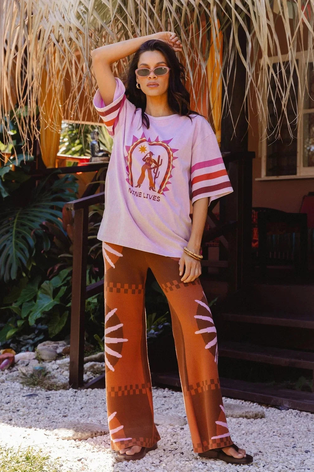 Nine Lives Bazaar Dreamstate Tee- Orchid