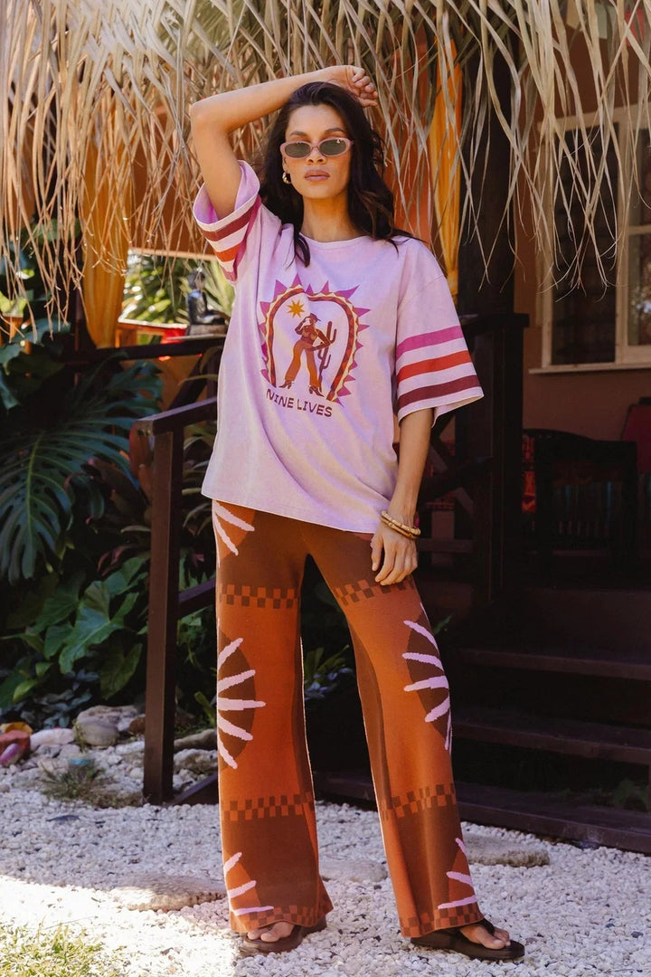 Nine Lives Bazaar Dreamstate Tee- Orchid