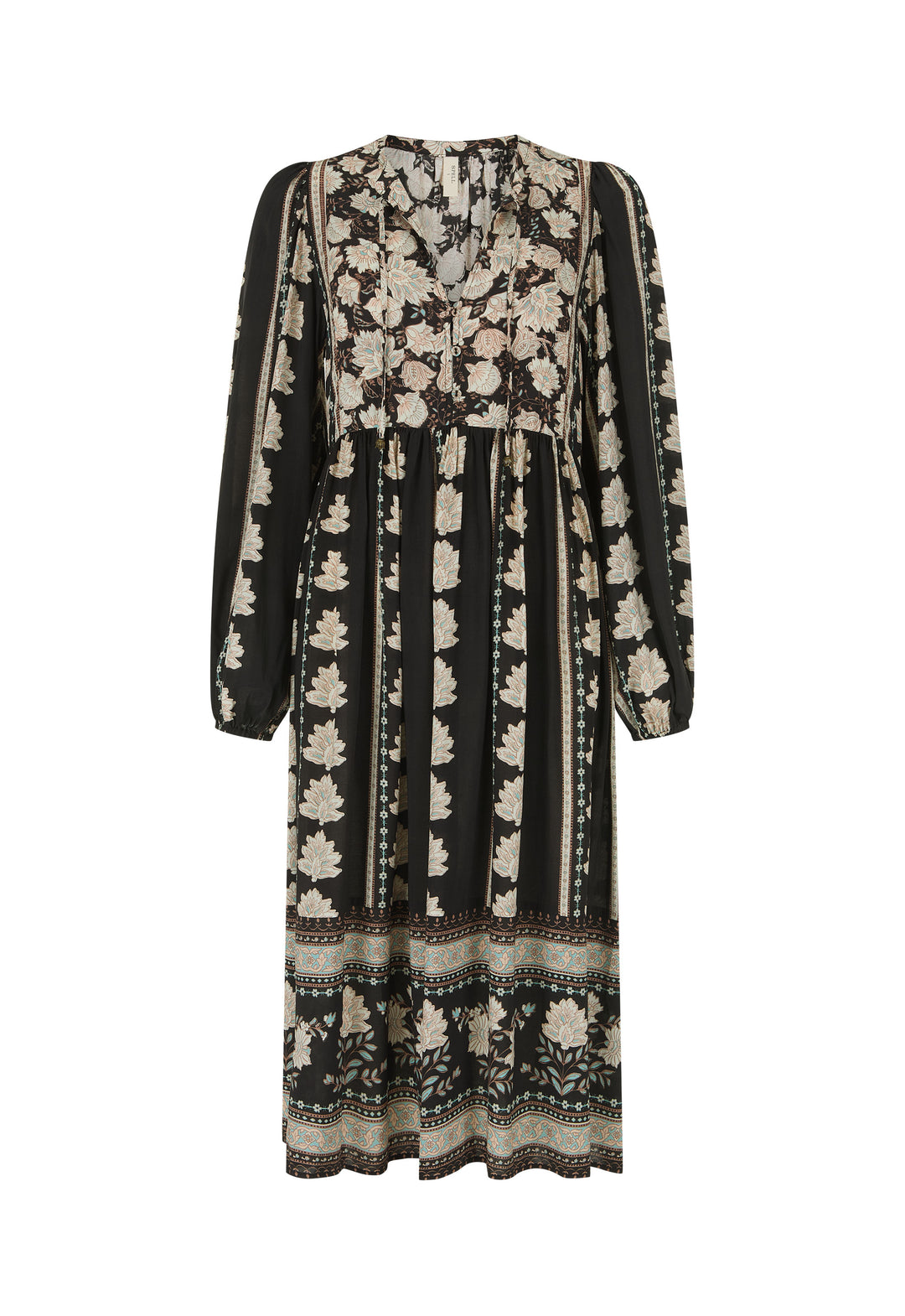 Spell Petalwood Boho Midi Dress- Nightfall