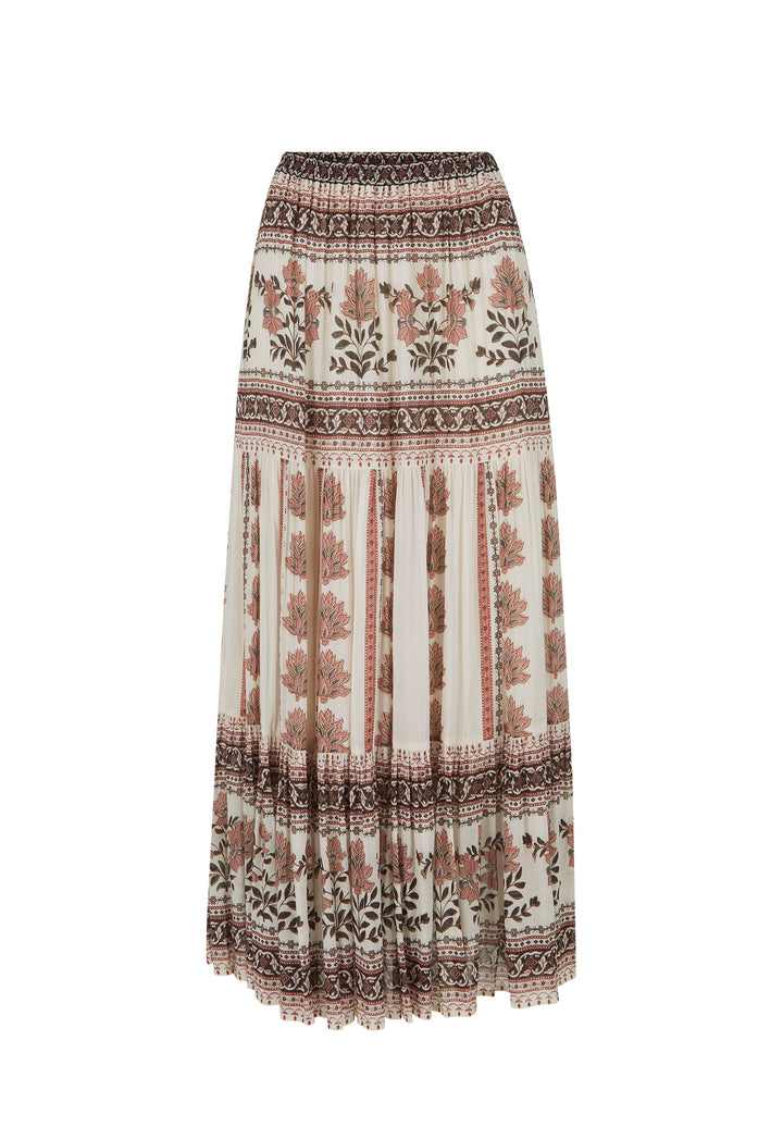 Spell Petalwood Midi Skirt- Dusty Rose
