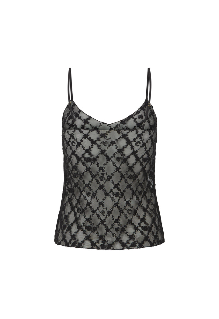Spell Serpent Lace Cami- Noir