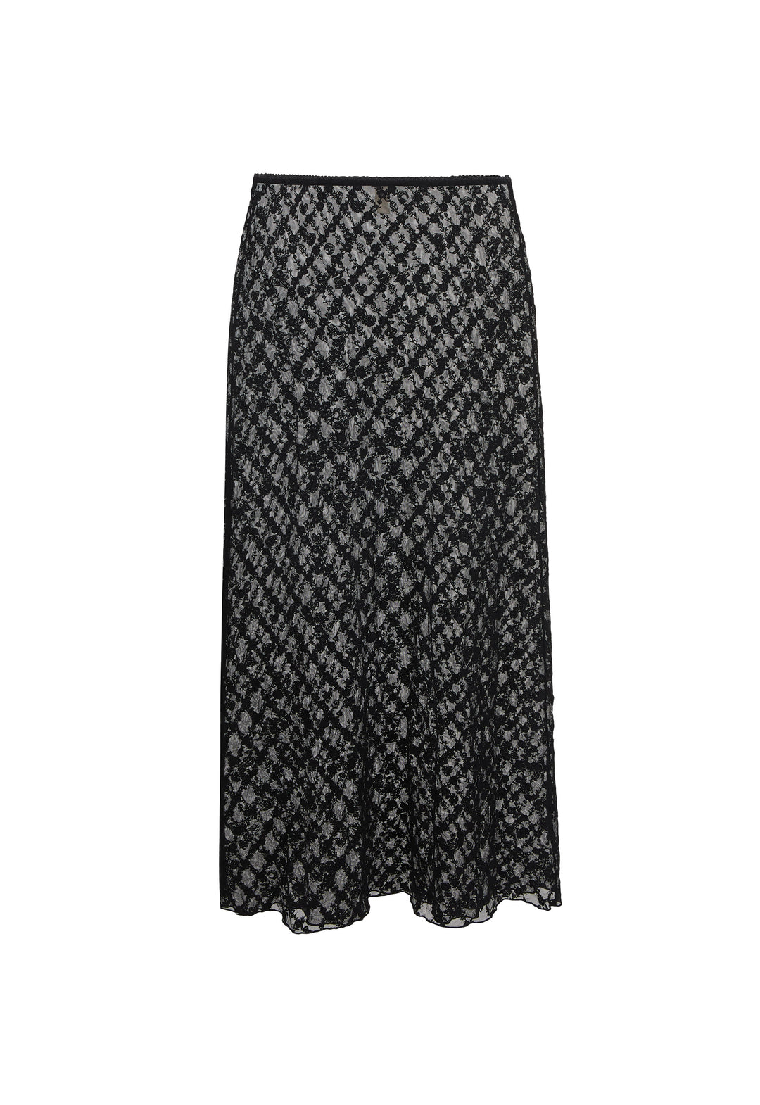 Spell Serpent Lace Maxi Skirt- Noir