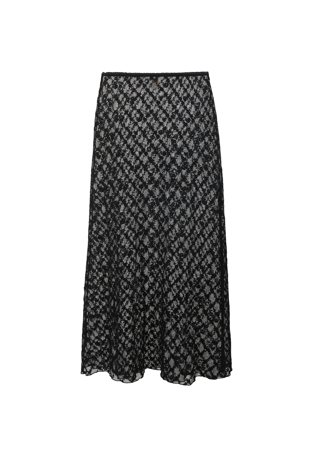 Spell Serpent Lace Maxi Skirt- Noir