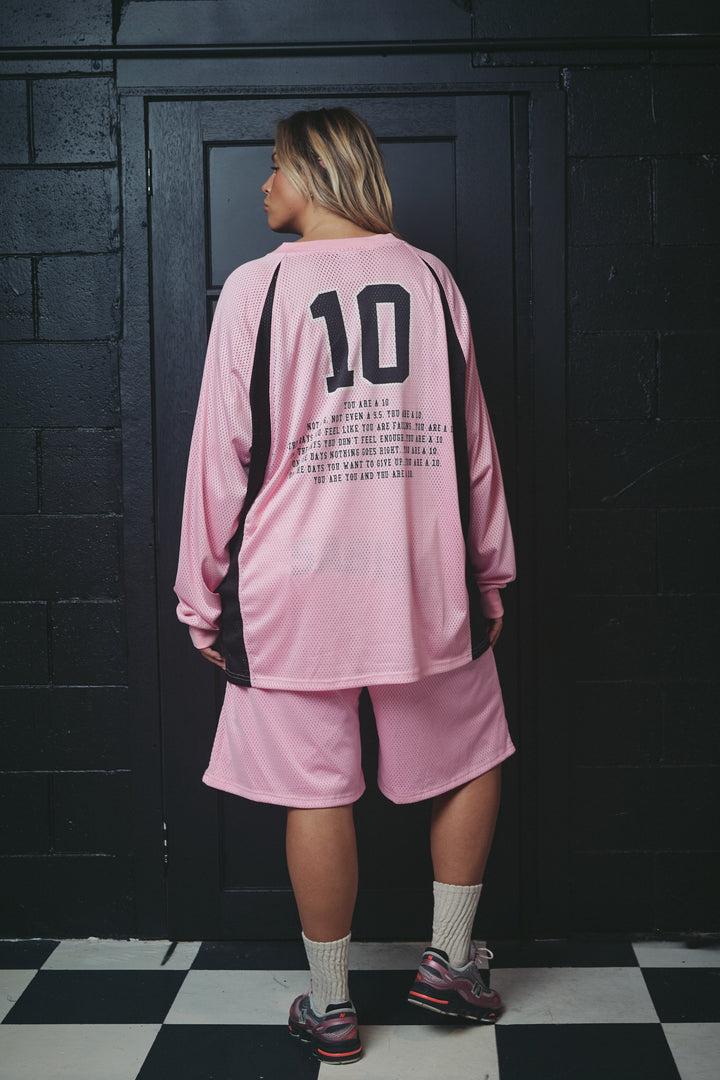 The 10 Mesh Top - Pink