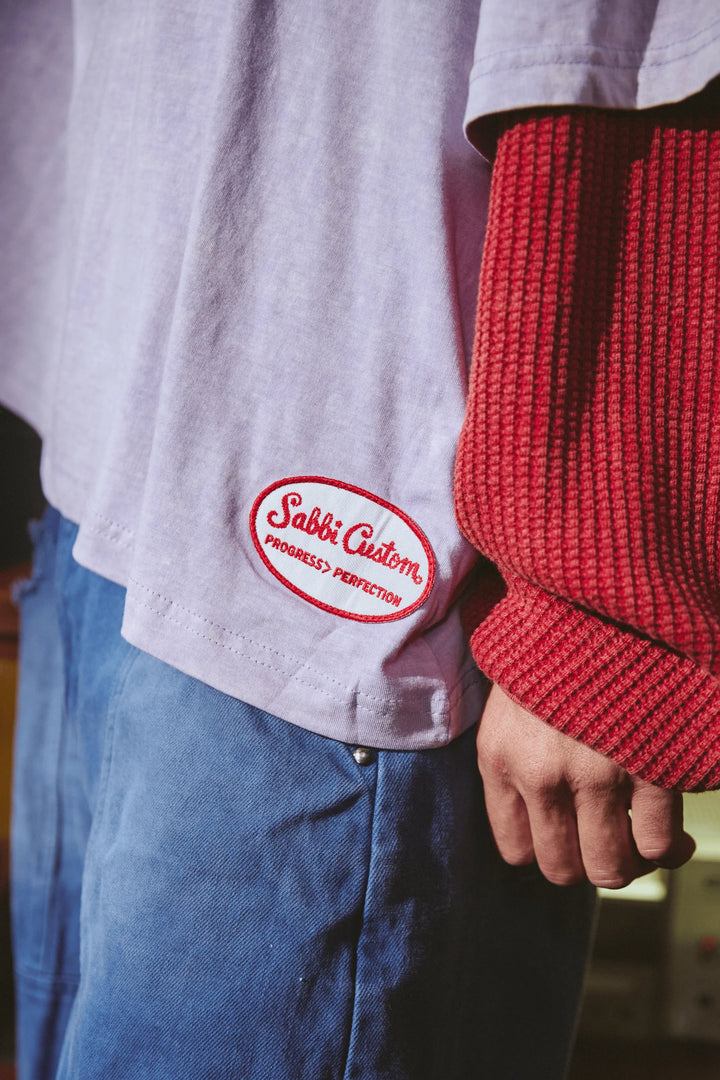 Sabbi Long Sleeve Custom Tee - Lilac