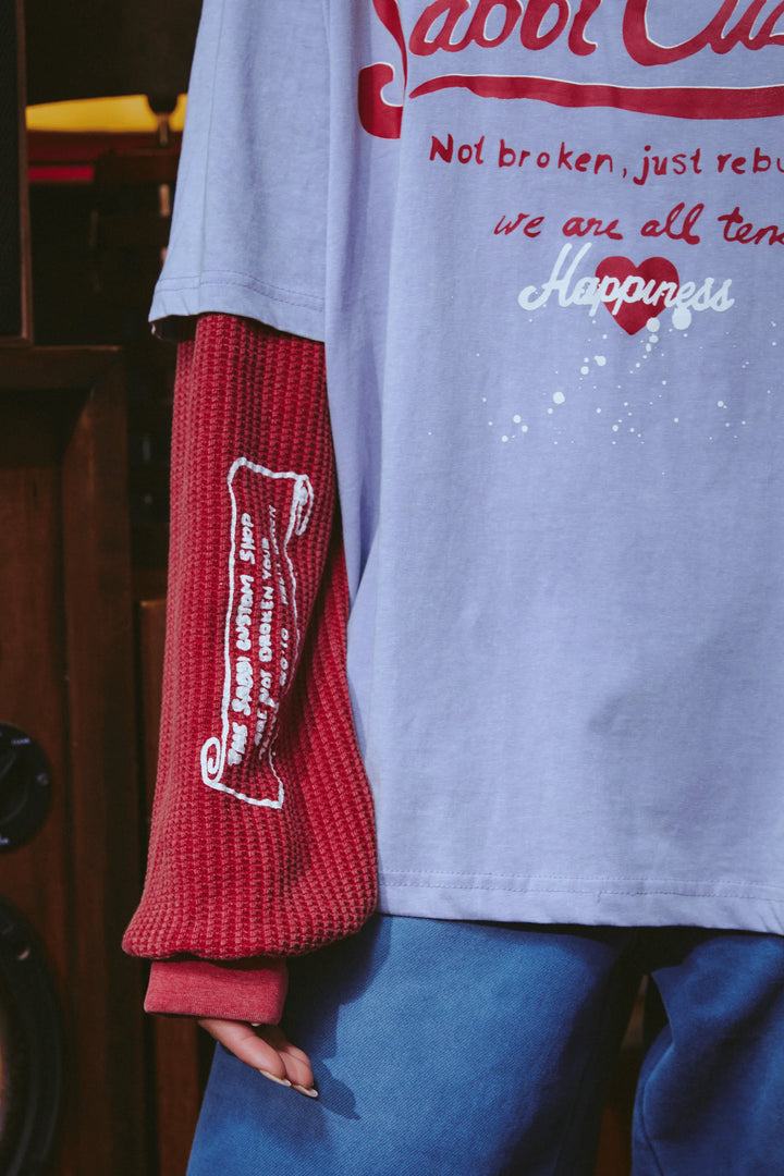 Sabbi Long Sleeve Custom Tee - Lilac