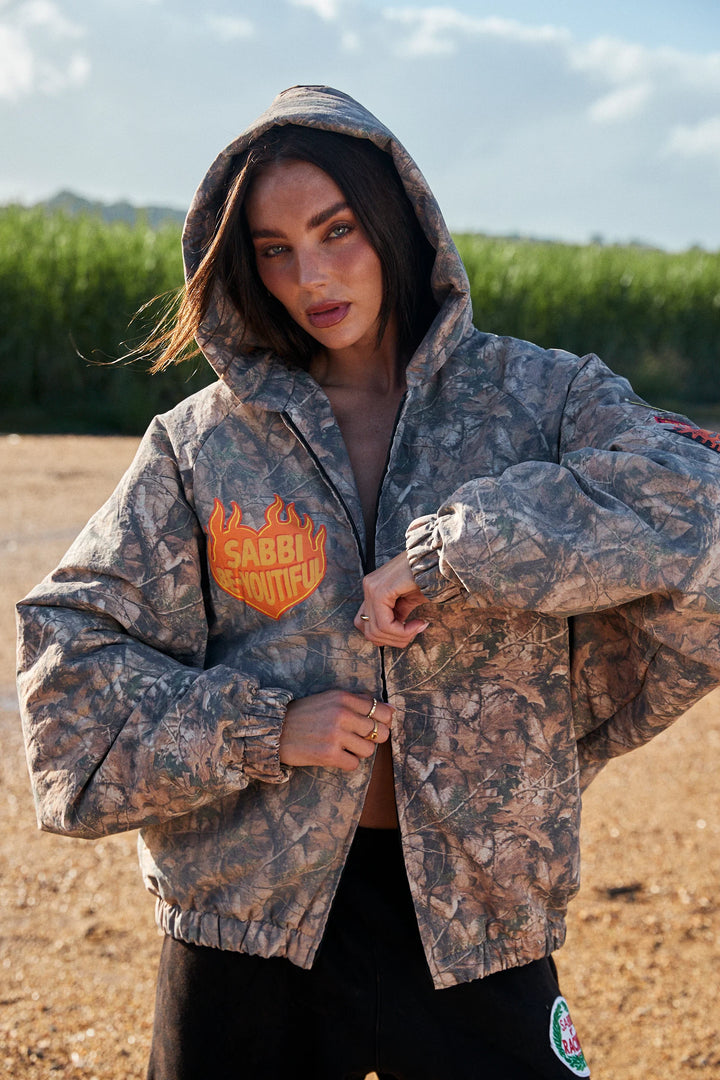 Sabbi Lucky Duck Bomber Jacket - Tree Camo