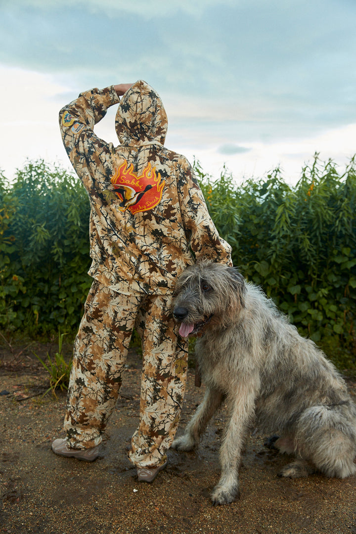 Sabbi The Lucky Duck Camo Zip Hoodie - Tree Camo