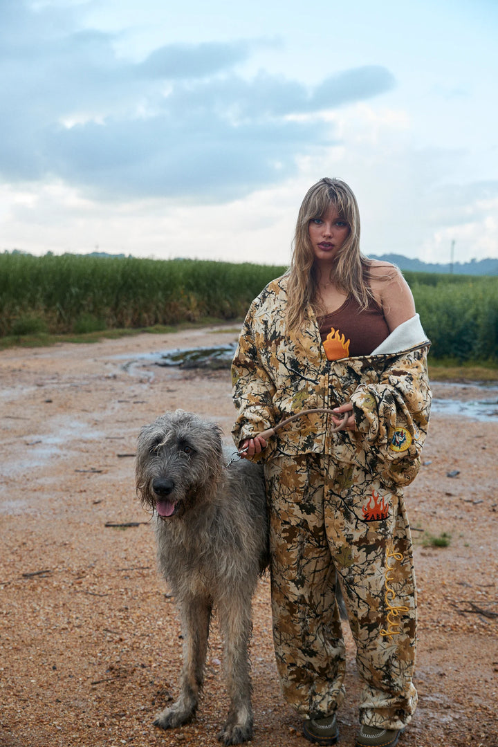 Sabbi The Lucky Duck Camo Zip Hoodie - Tree Camo