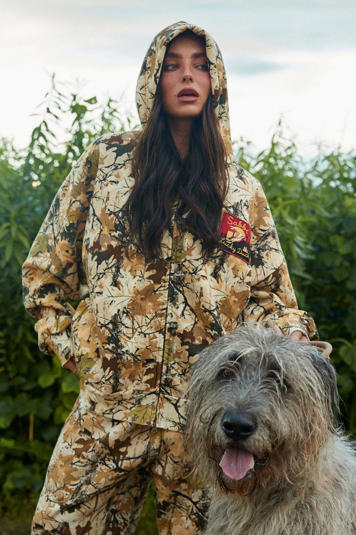 Sabbi The Lucky Duck Camo Zip Hoodie - Tree Camo