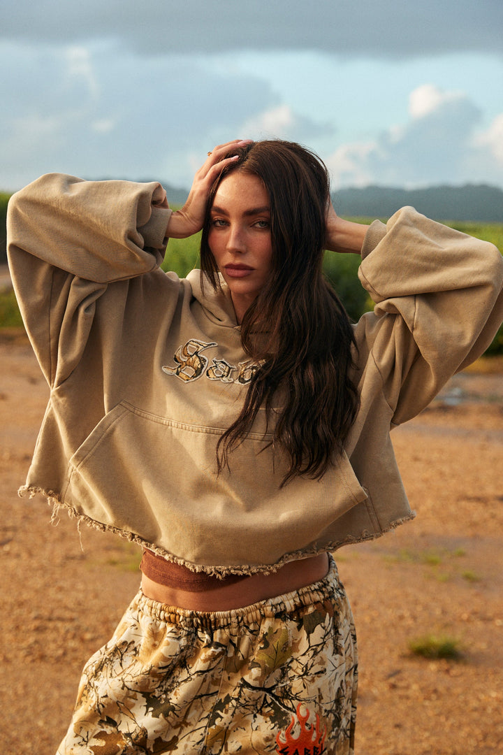 Sabbi Trees Company Crop Hoodie