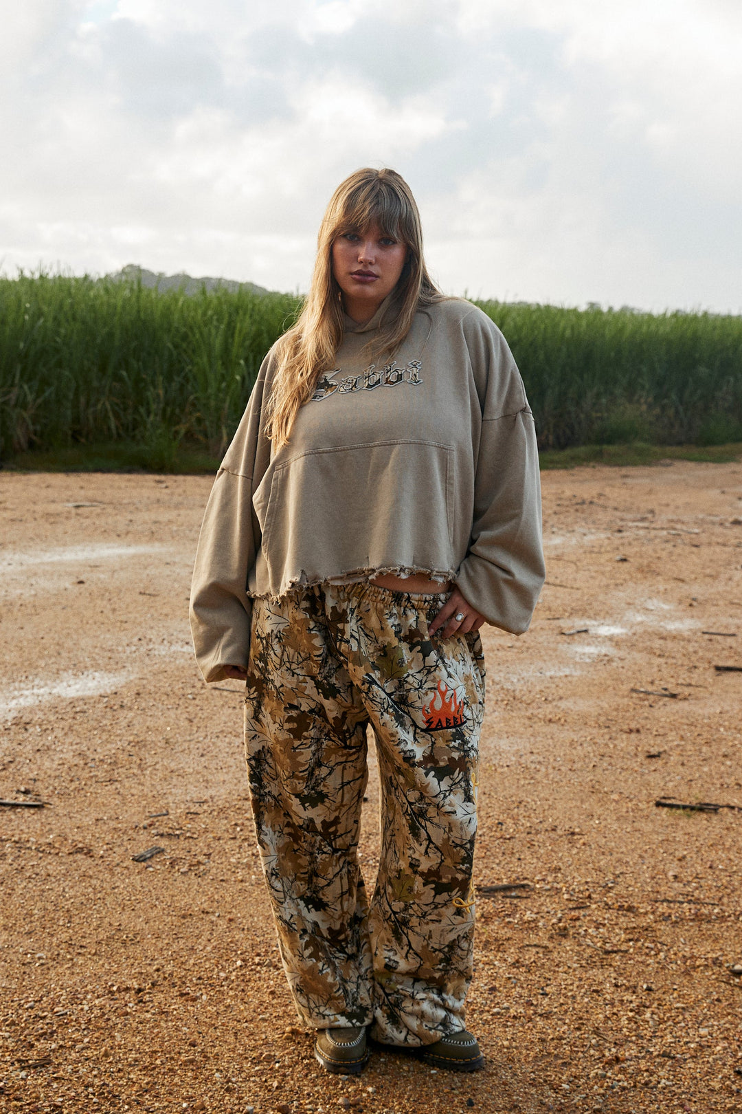 Sabbi Trees Company Crop Hoodie