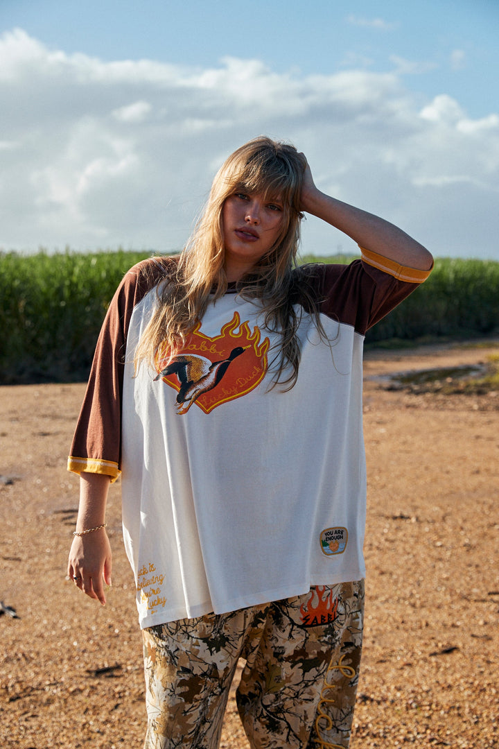 Sabbi The Very Oversized Lucky Duck Raglan Tee