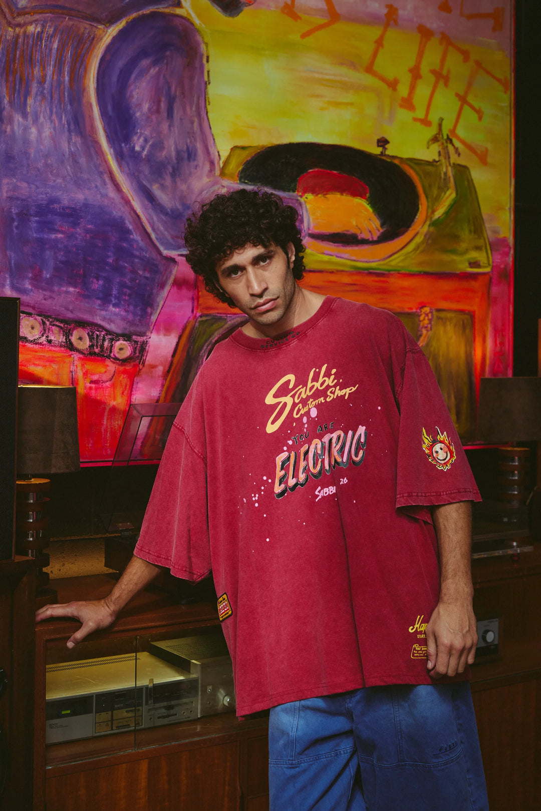 Sabbi Very Oversized You Are Electric Tee