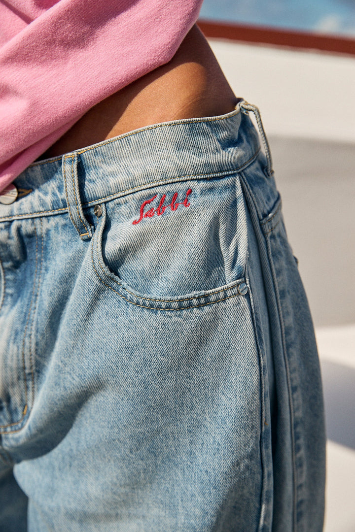 The Wide Leg Denim Jean - Mid Rise