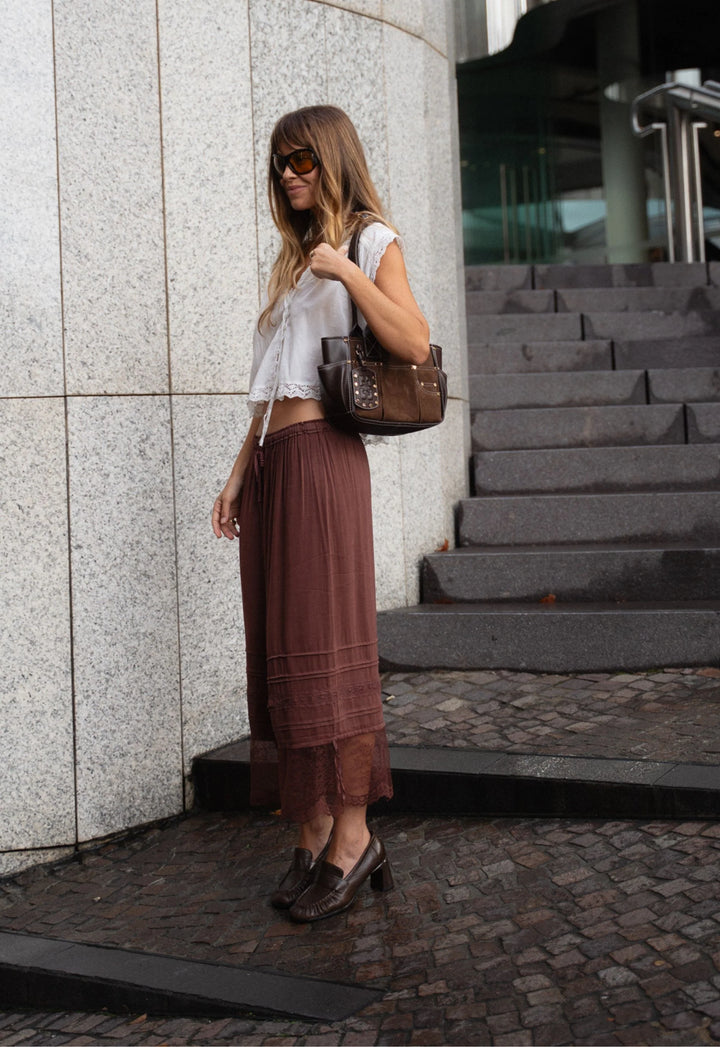 Spell Teodora Lace Pantaloon in Fudge
