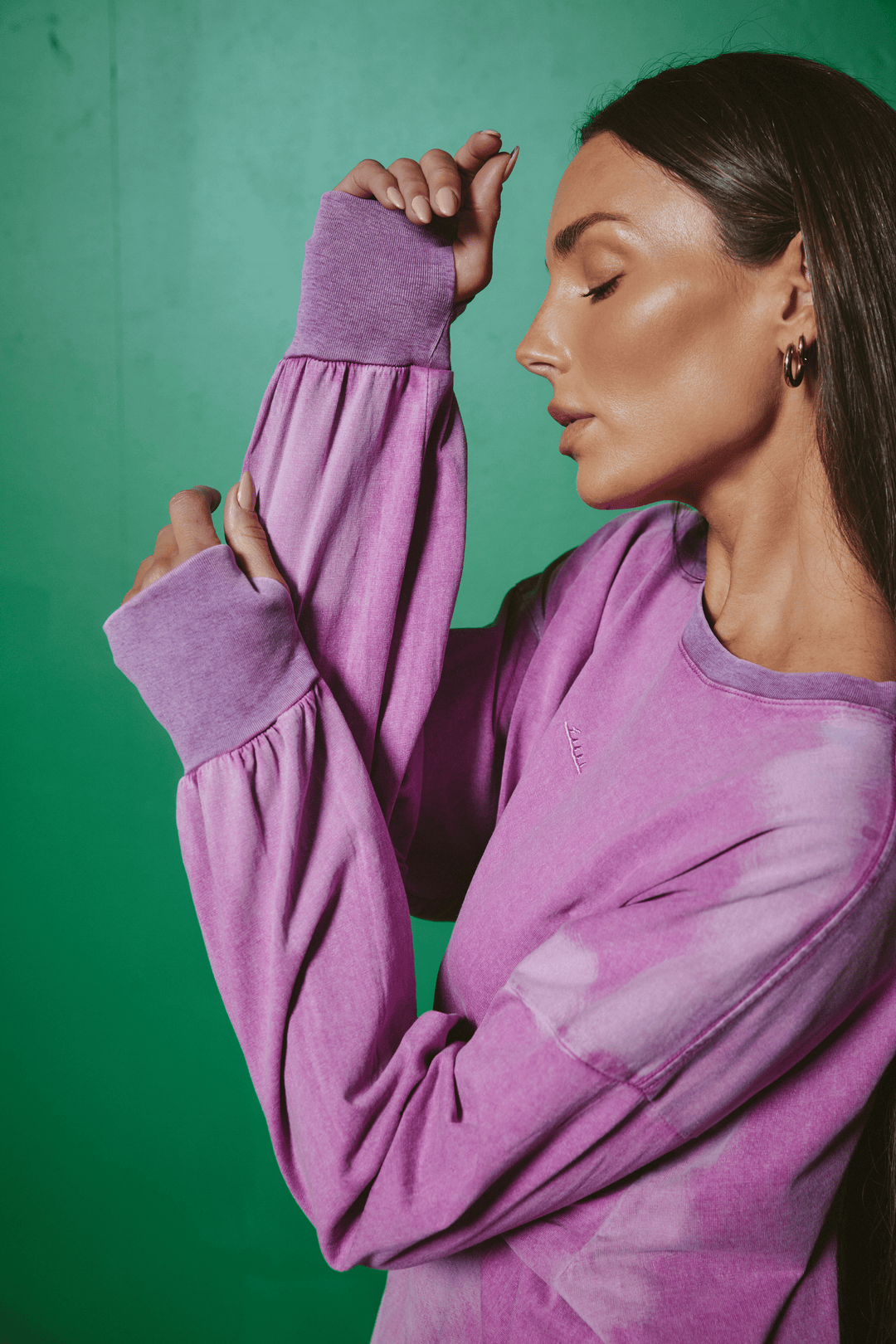 The Baby Got Back Long Sleeve Tee - Violet