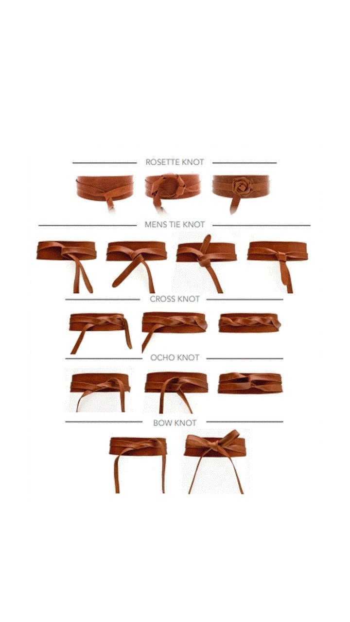 ADA Wrap Belt - Cognac - Meadow Collectiveleather belt