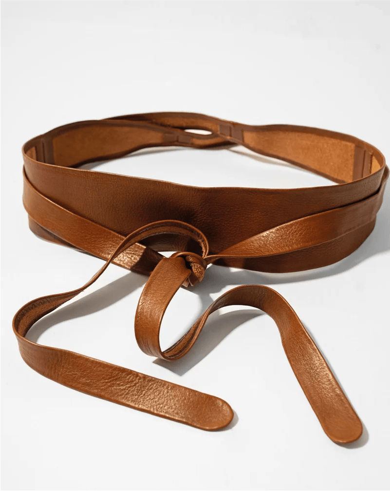 ADA Wrap Belt - Whiskey - Meadow Collectiveleather belt