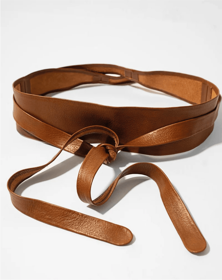 ADA Wrap Belt - Whiskey - Meadow Collectiveleather belt
